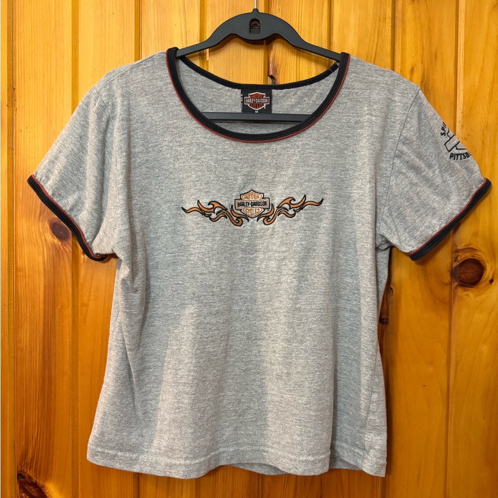 Harley-Davidson Gray Tee with Black Trim